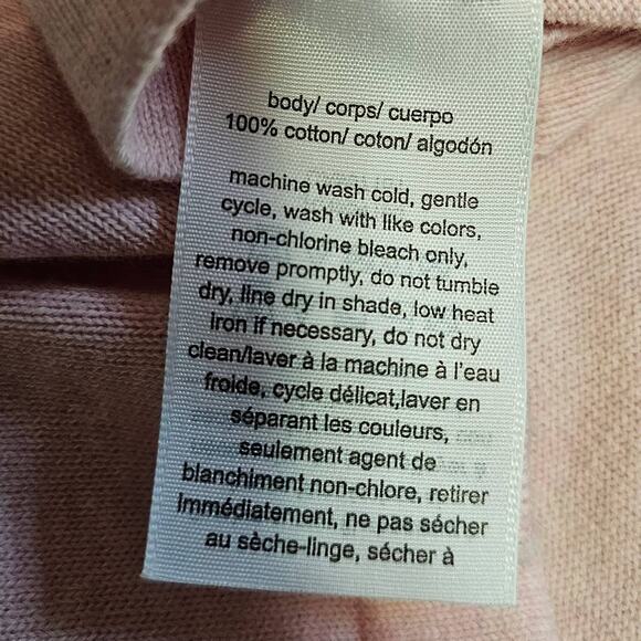 Tommy Hilfiger Women's Slim Fit V-Neck Sweater Pink Size Medium - Picture 6 of 6